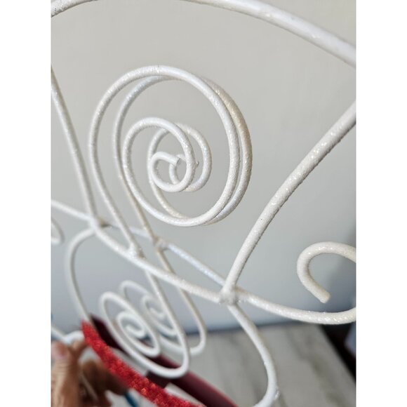 Pier 1 glitter large snowman Xmas decor retired rare - Picture 8 of 9